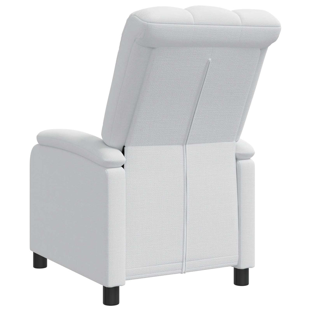 vidaXL Fotel recliner Biały tkanina