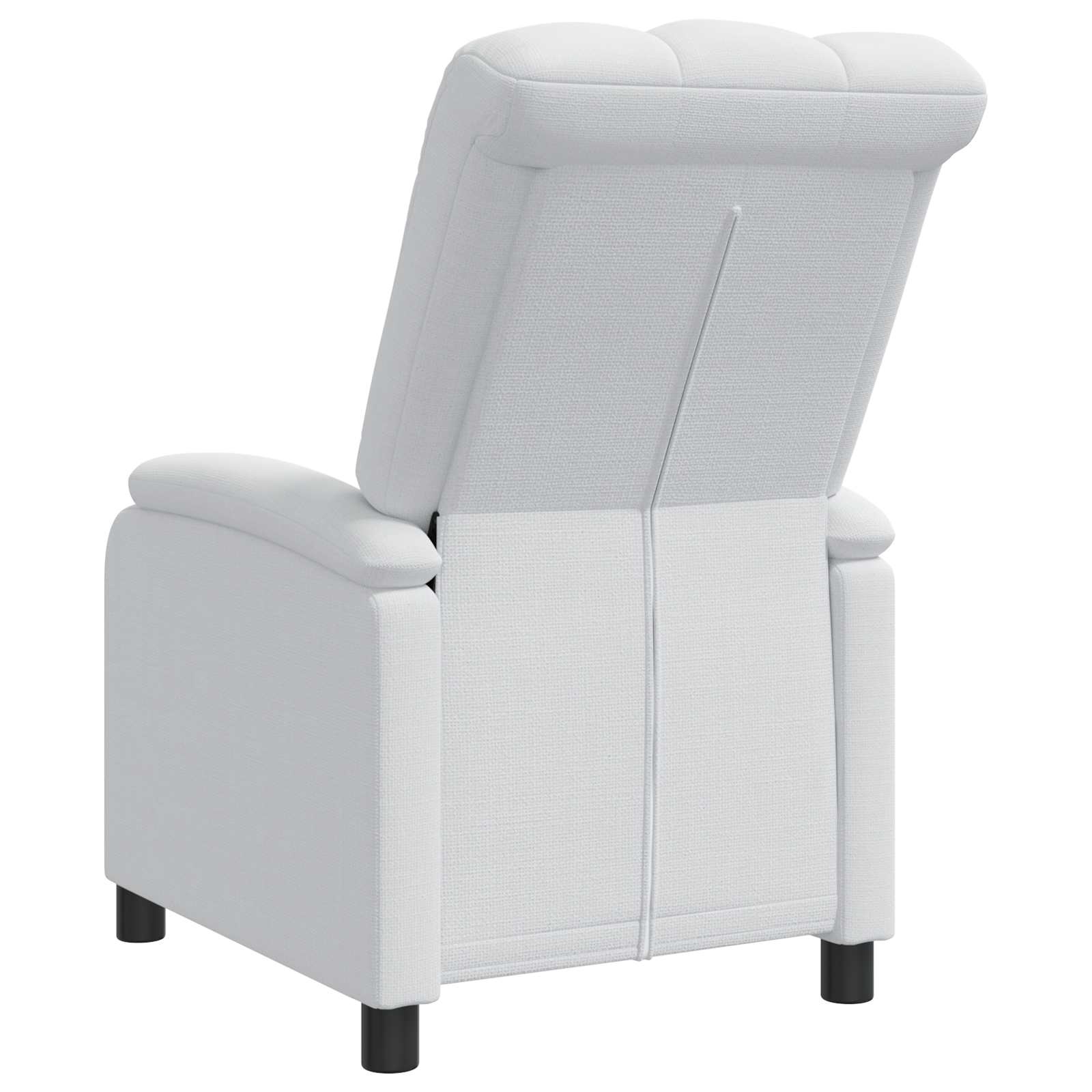 vidaXL Fotel recliner Biały tkanina