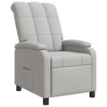vidaXL Fotel recliner Szary chmur tkanina