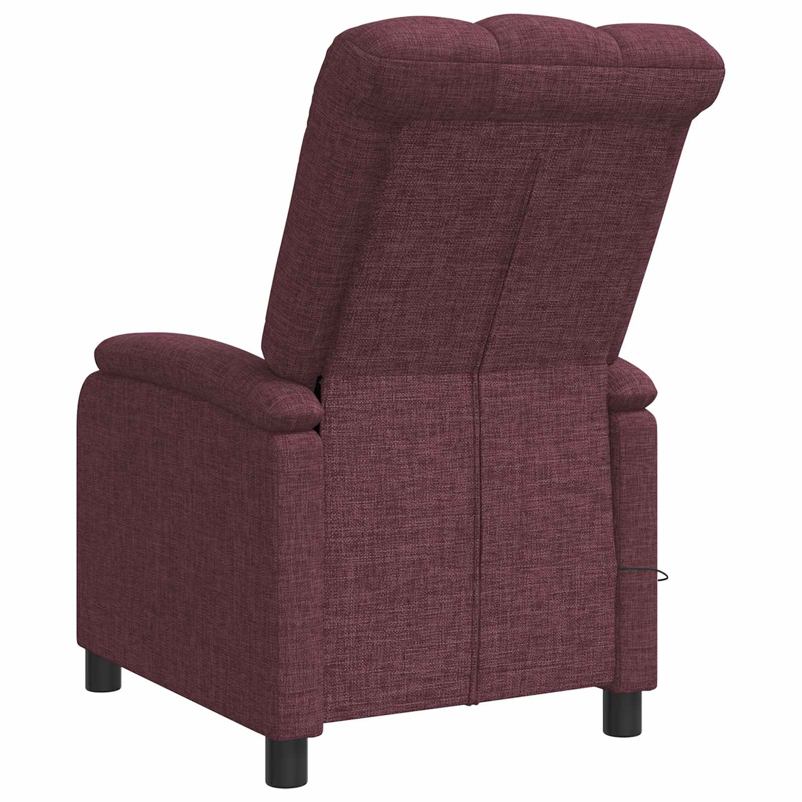 vidaXL Fotel masujący Fioletowy tkanina