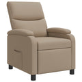vidaXL Fotel recliner Cappuccino Ekoskóra