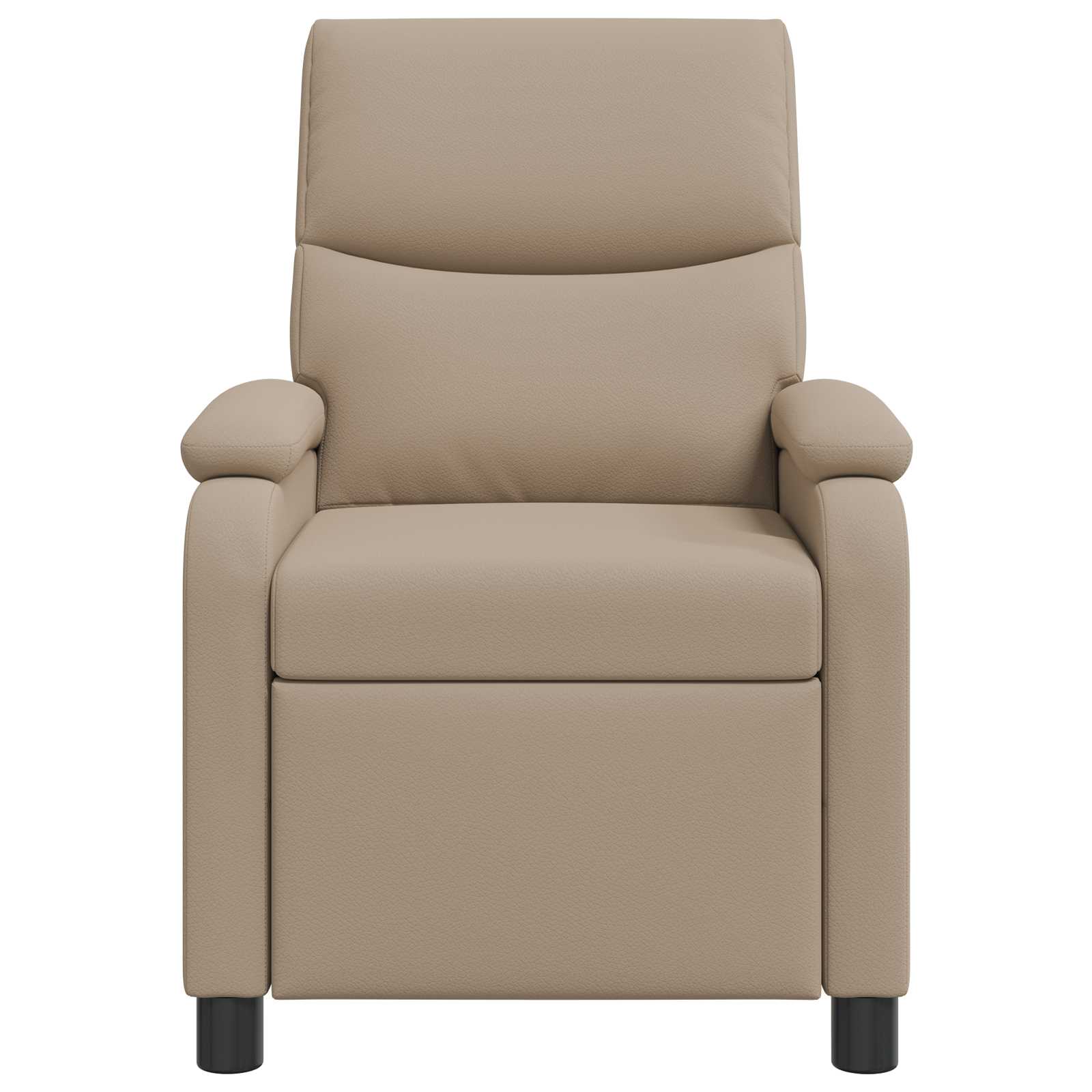 vidaXL Fotel recliner Cappuccino Ekoskóra
