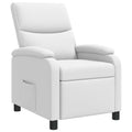 vidaXL Fotel recliner Biały Ekoskóra