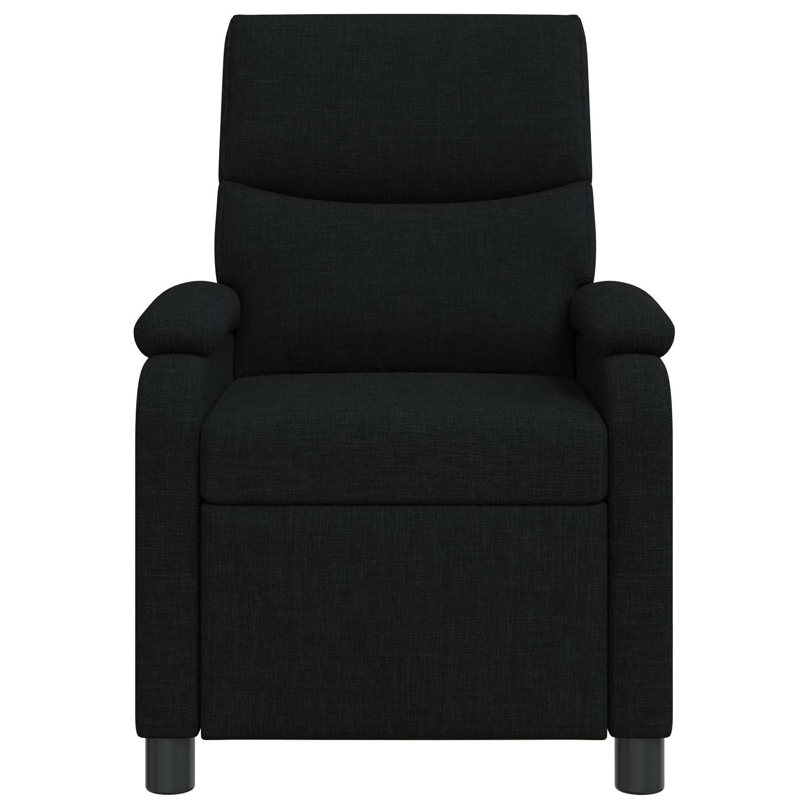 vidaXL Fotel recliner Czarny tkanina