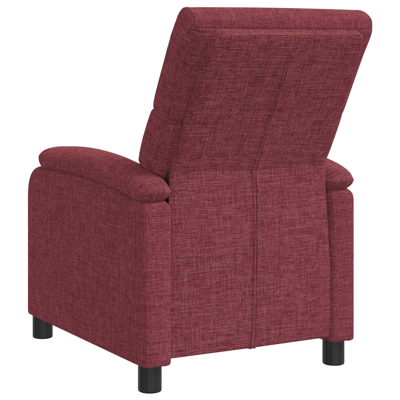 vidaXL Fotel recliner Czerwone wino tkanina