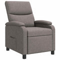 vidaXL Fotel recliner Ciemnoszary tkanina