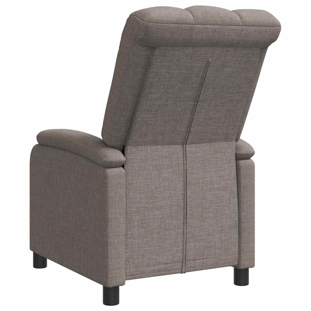 vidaXL Fotel recliner Ciemnoszary tkanina