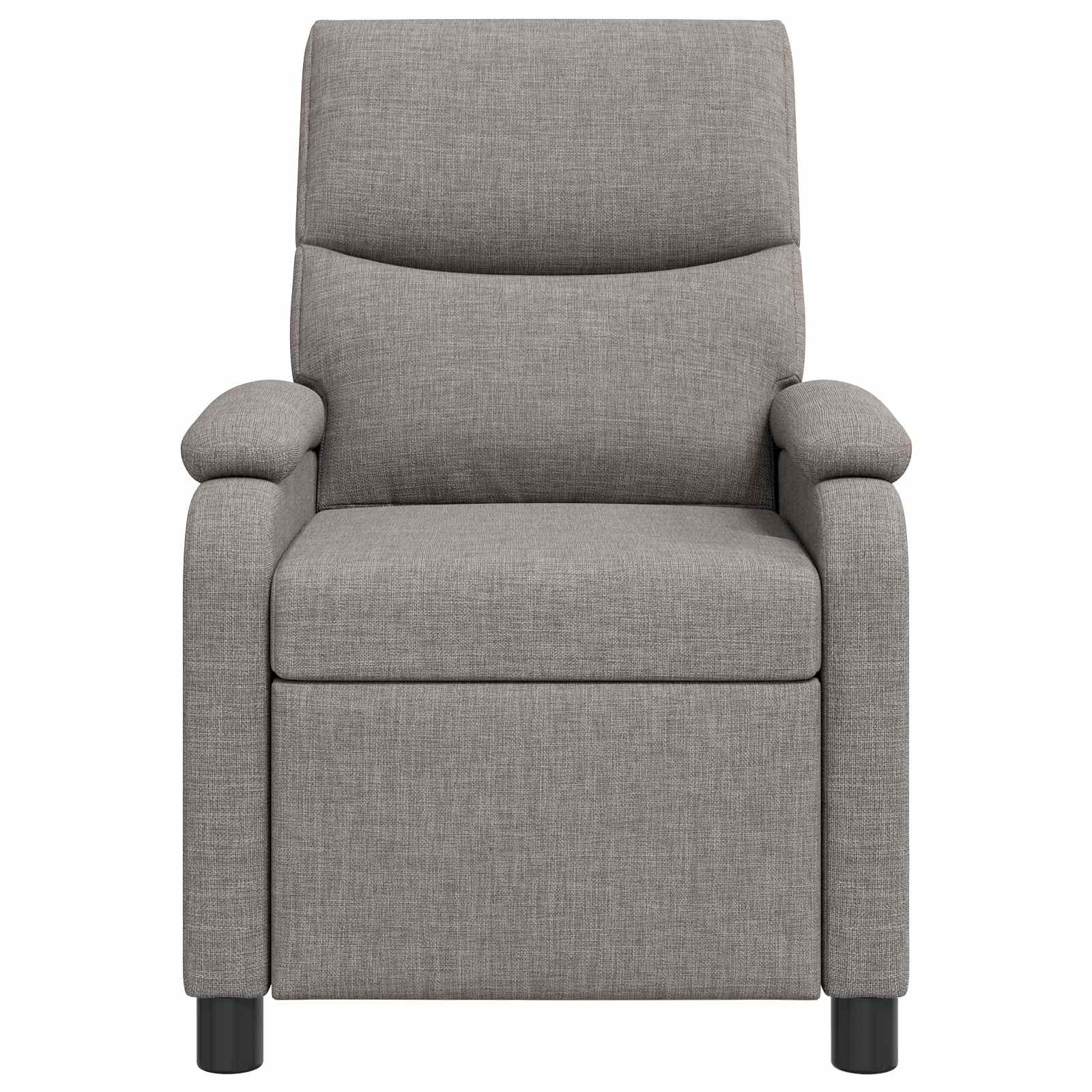 vidaXL Fotel recliner Ciemnoszary tkanina
