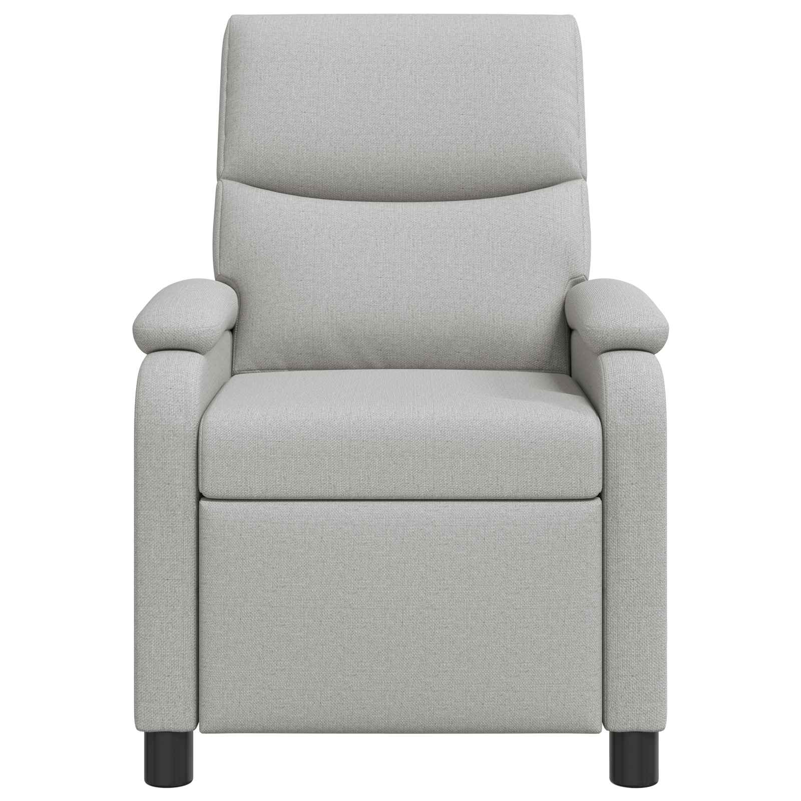 vidaXL Fotel recliner Szary chmur tkanina