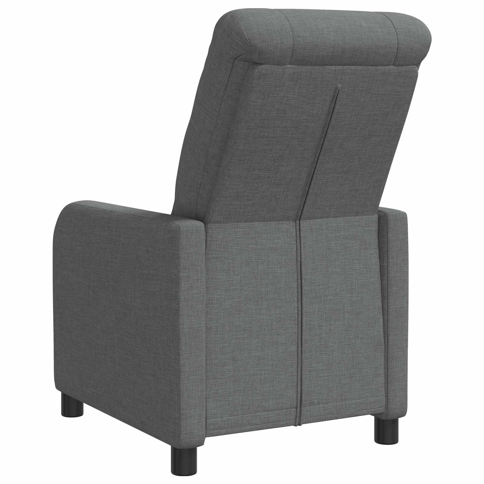 vidaXL Fotel recliner ciemnoszary tkanina