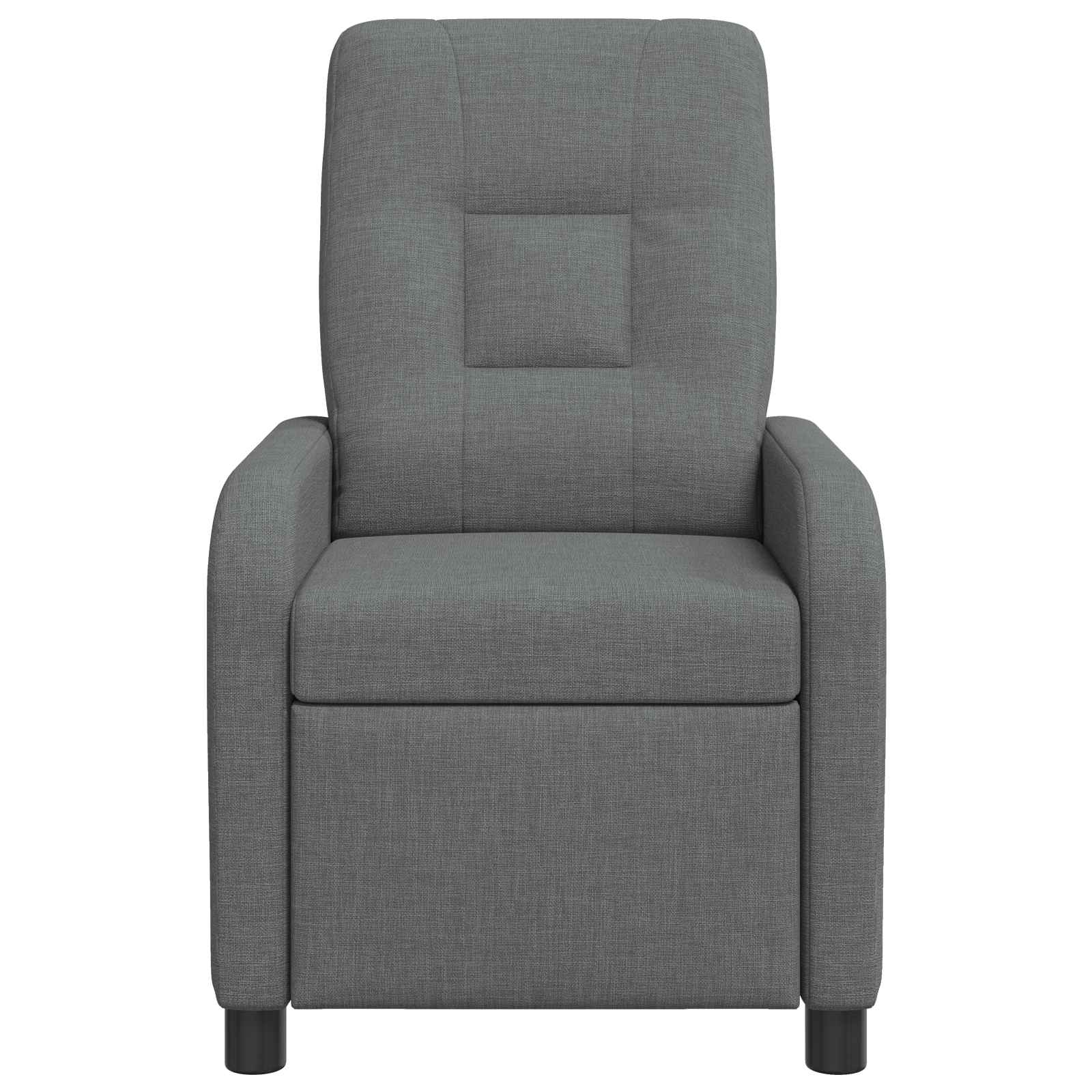 vidaXL Fotel recliner ciemnoszary tkanina
