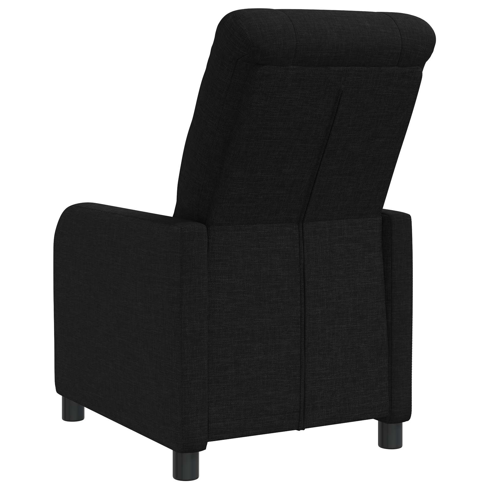 vidaXL Fotel recliner Czarny tkanina