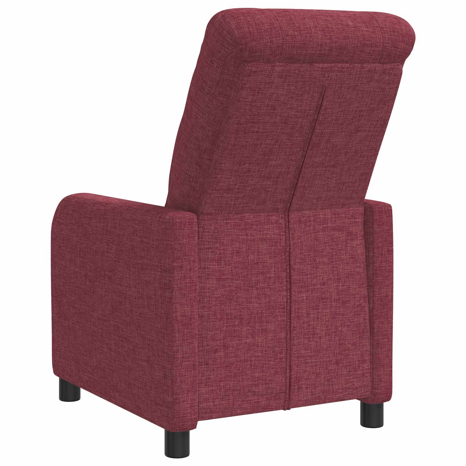 vidaXL Fotel recliner Czerwone wino tkanina