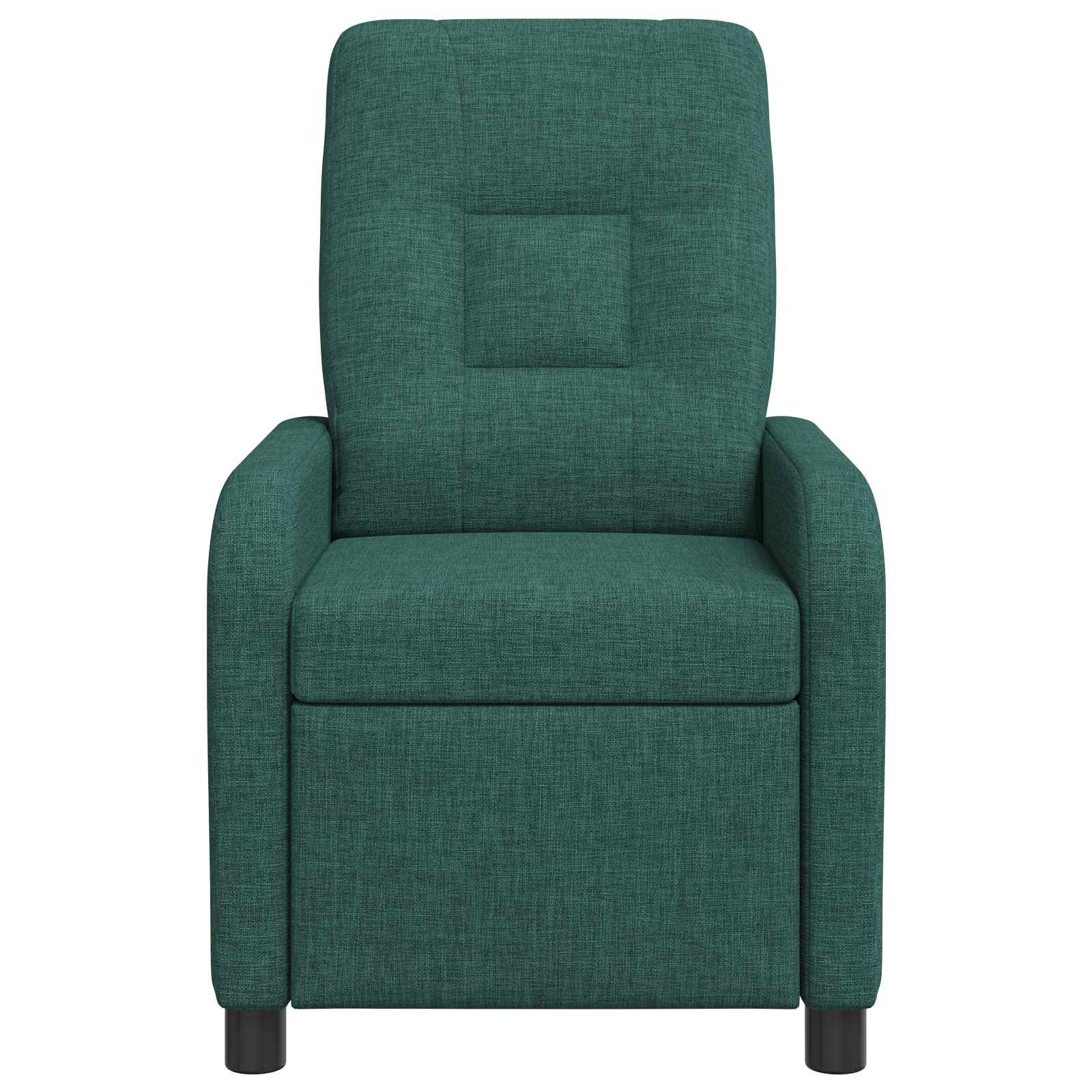 vidaXL Fotel recliner Ciemnozielony tkanina