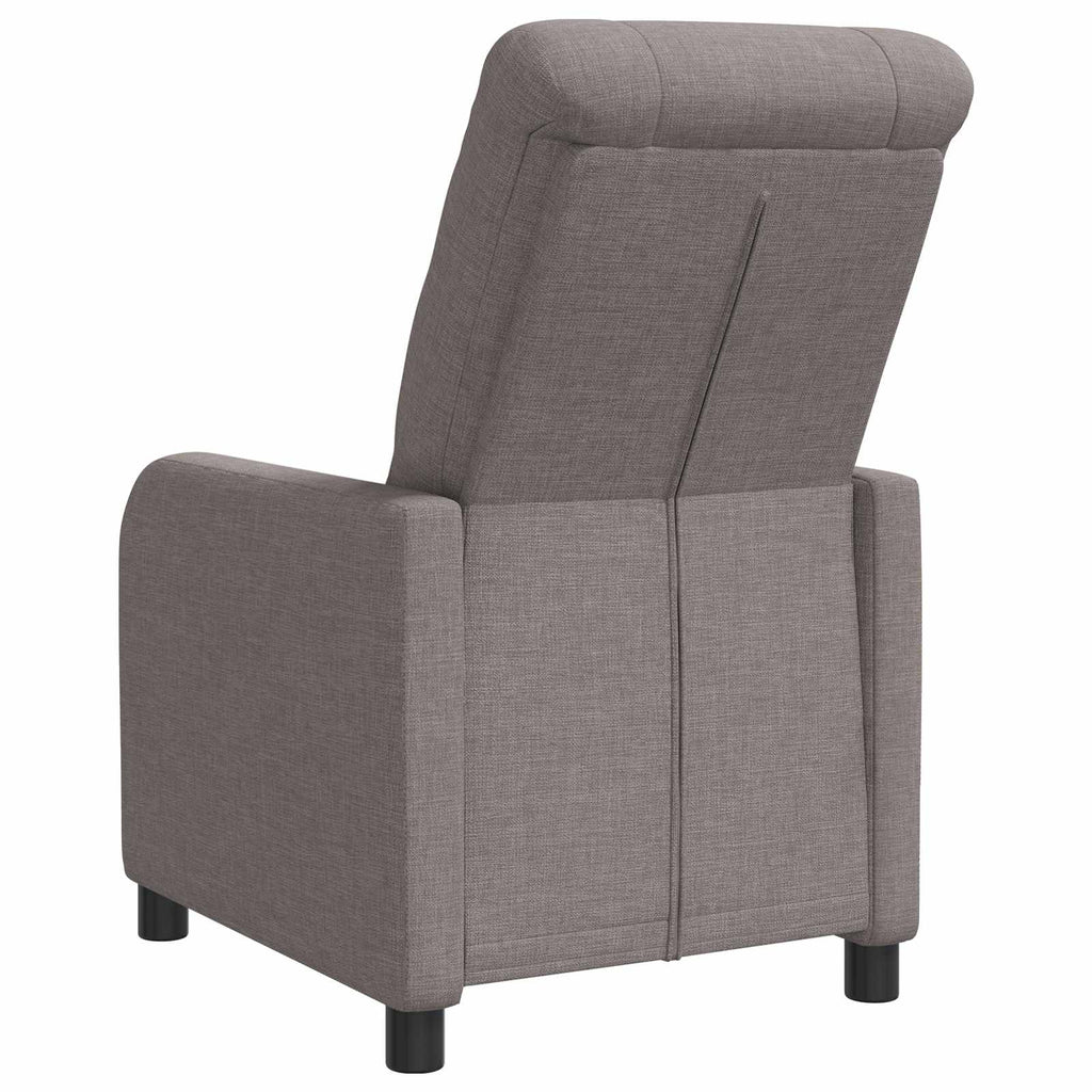 vidaXL Fotel recliner Ciemnoszary tkanina