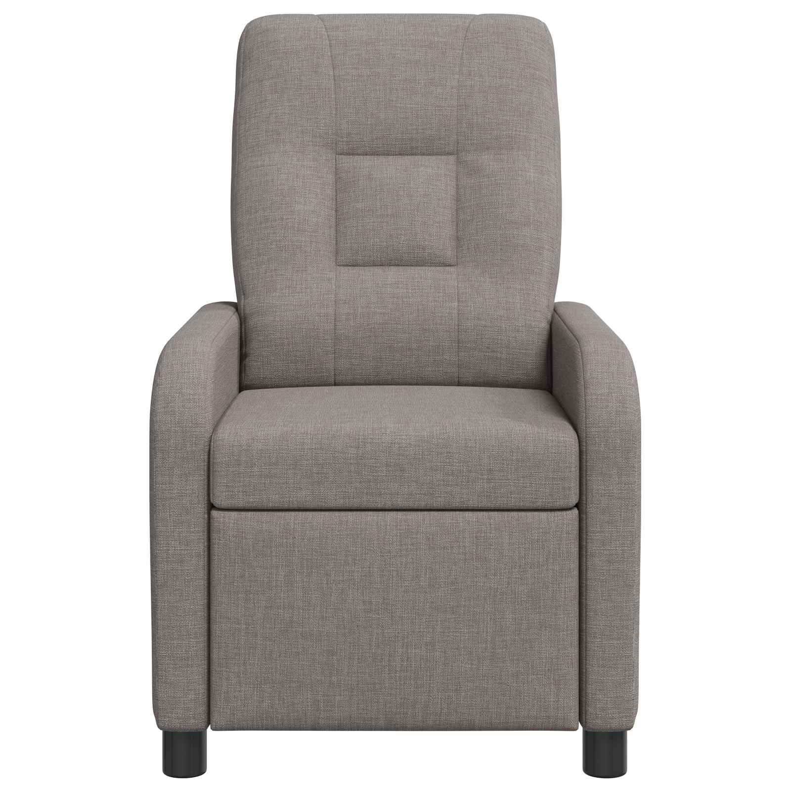 vidaXL Fotel recliner Ciemnoszary tkanina