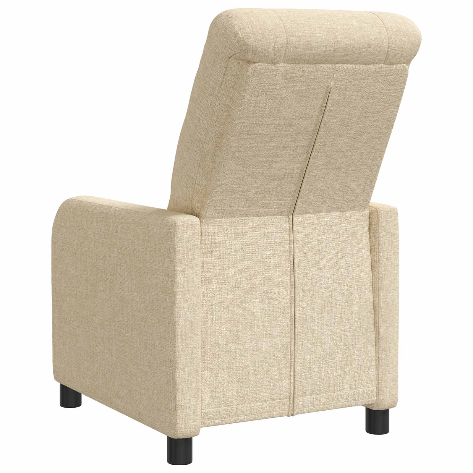vidaXL Fotel recliner kremowy tkanina