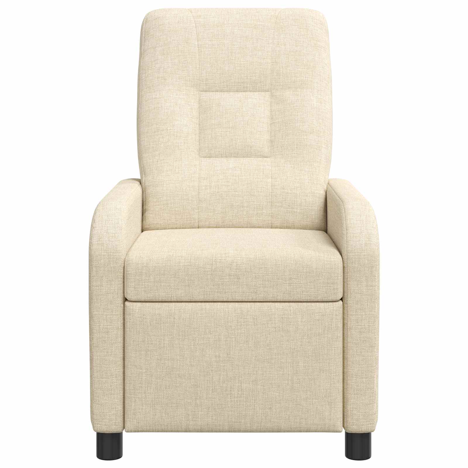 vidaXL Fotel recliner kremowy tkanina