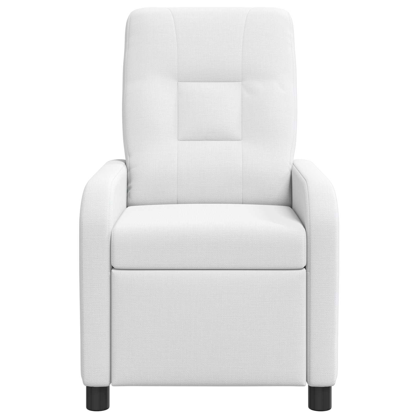 vidaXL Fotel recliner Biały tkanina