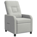 vidaXL Fotel recliner Szary chmur tkanina