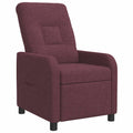 vidaXL Fotel recliner Fioletowy tkanina