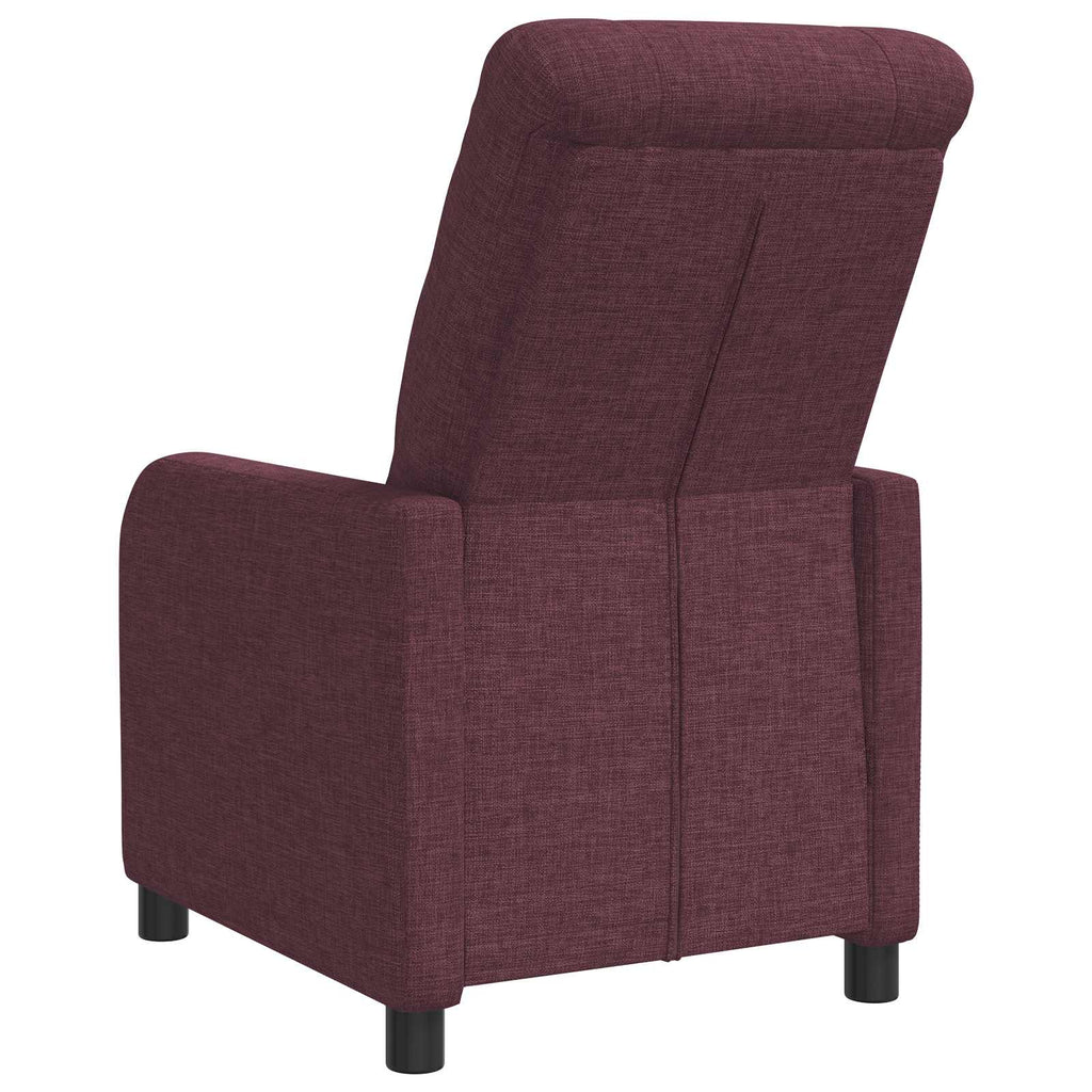vidaXL Fotel recliner Fioletowy tkanina