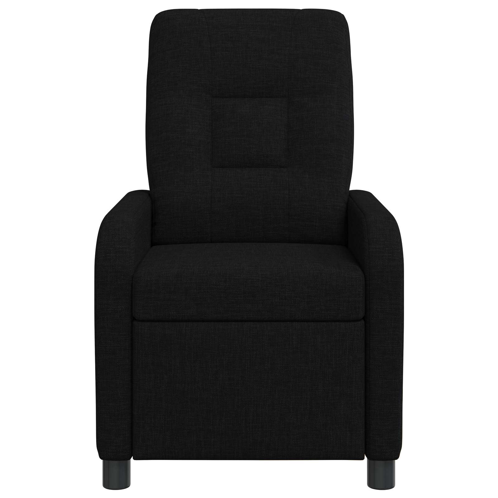 vidaXL Fotel masujący Czarny tkanina