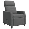 vidaXL Fotel recliner ciemnoszary tkanina