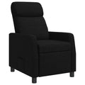 vidaXL Fotel recliner Czarny tkanina