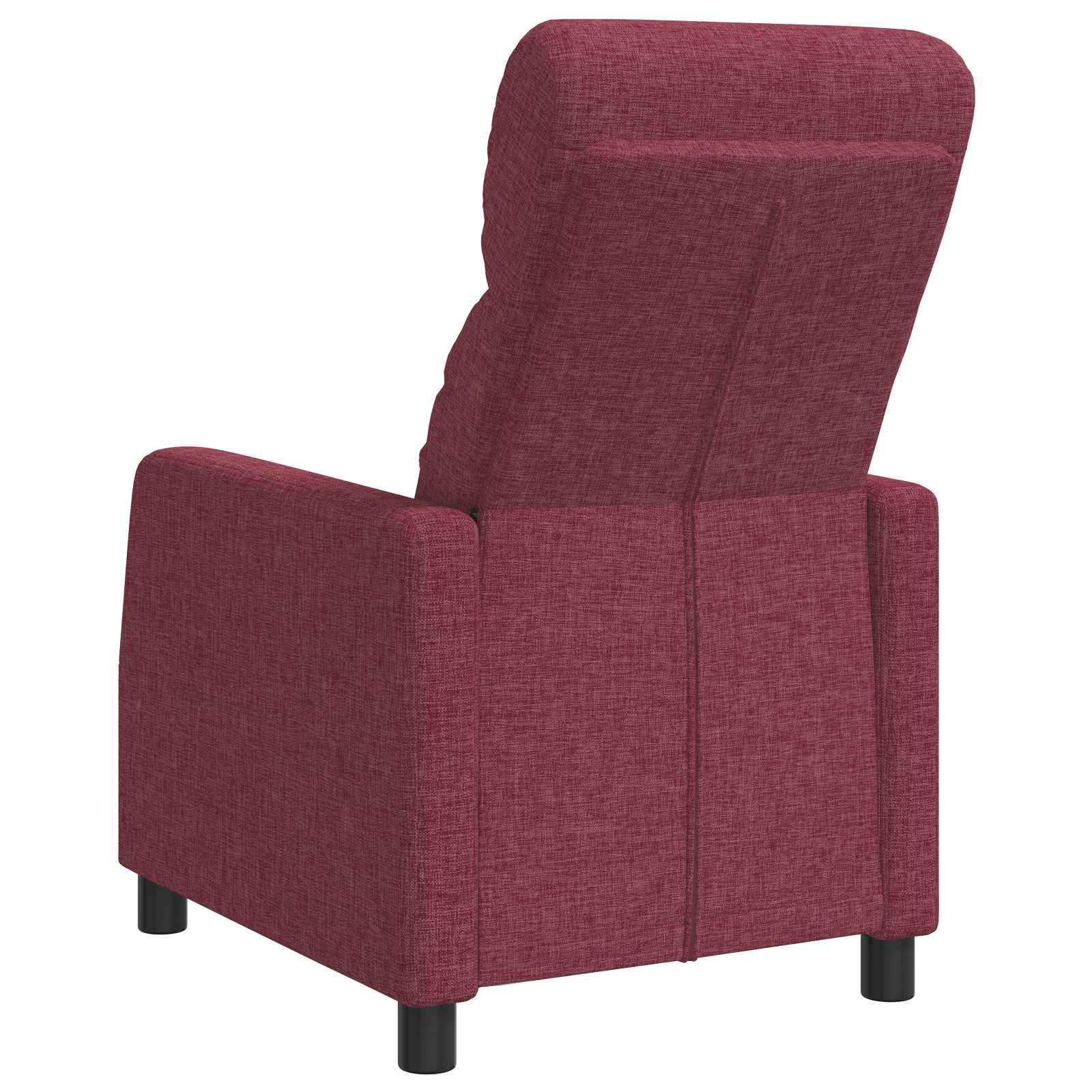 vidaXL Fotel recliner Czerwone wino tkanina