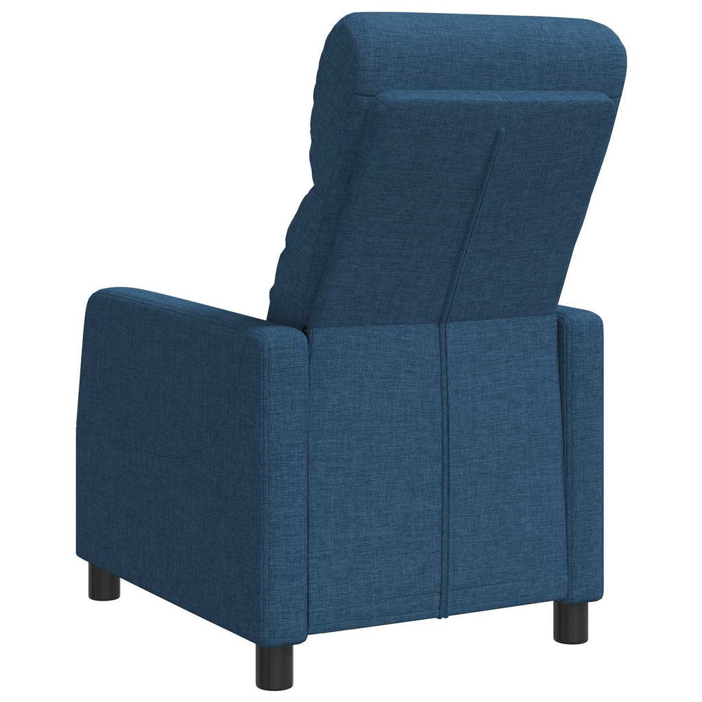 vidaXL Fotel recliner niebieski tkanina