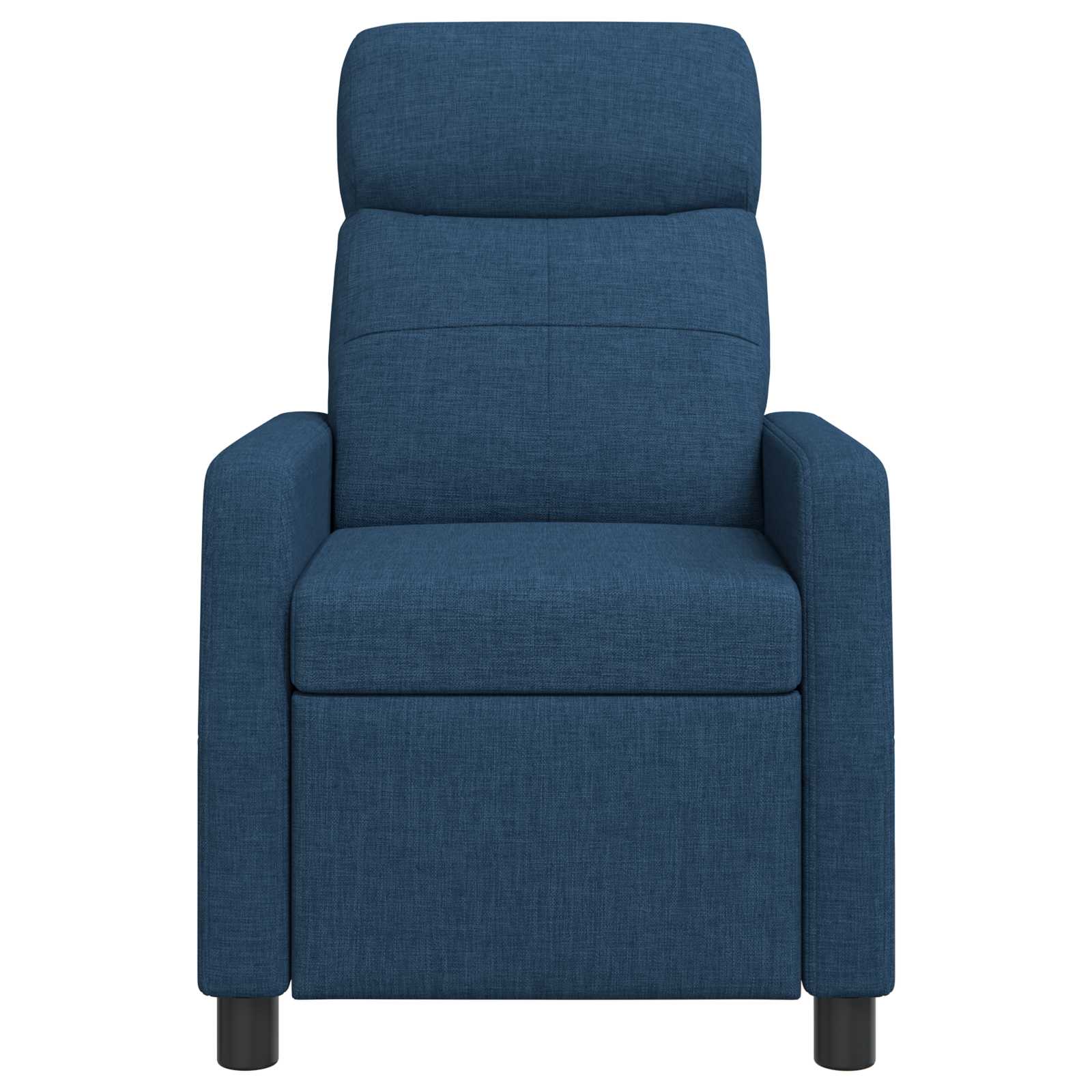 vidaXL Fotel recliner niebieski tkanina