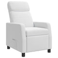 vidaXL Fotel recliner Biały tkanina