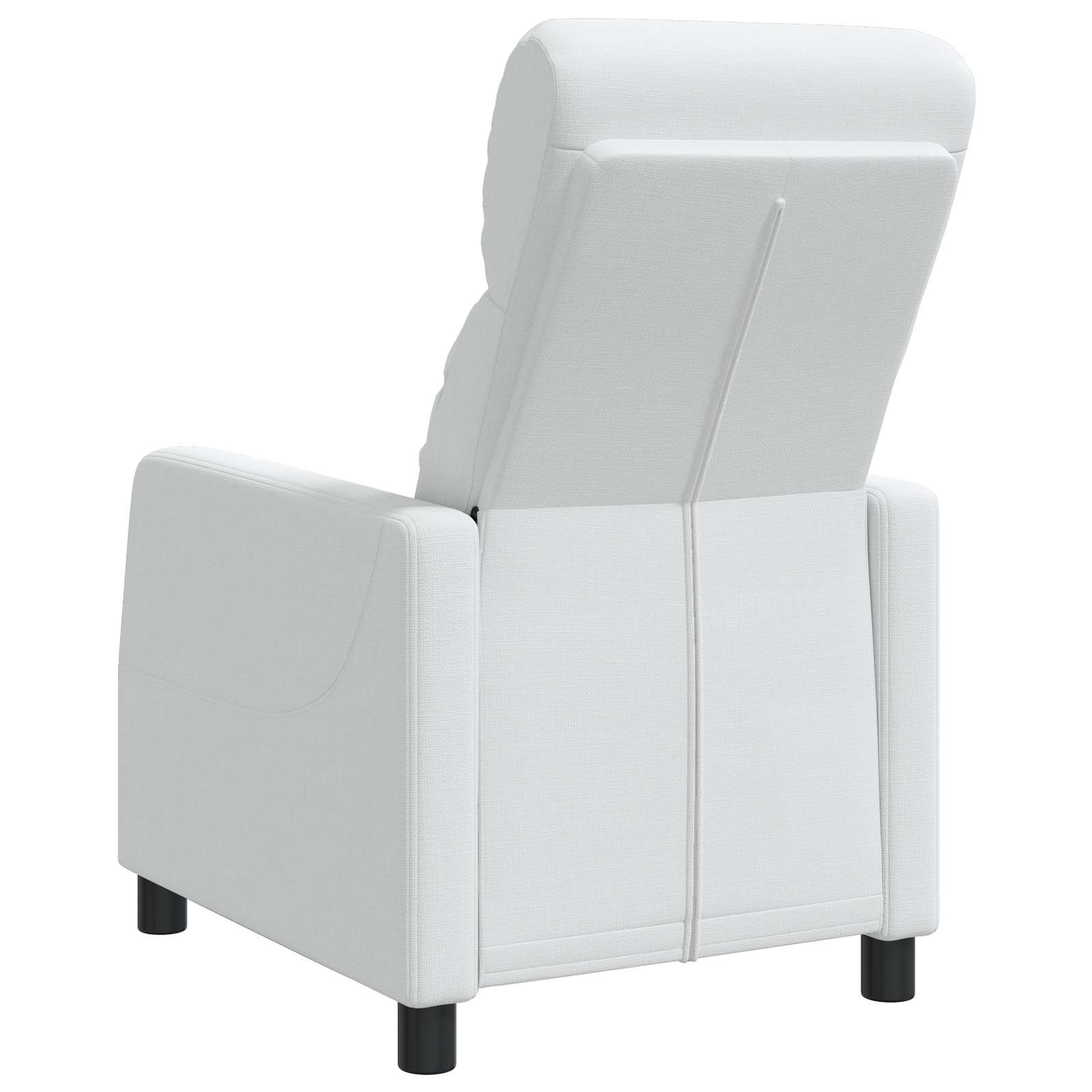 vidaXL Fotel recliner Biały tkanina