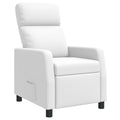 vidaXL Fotel recliner Biały Ekoskóra