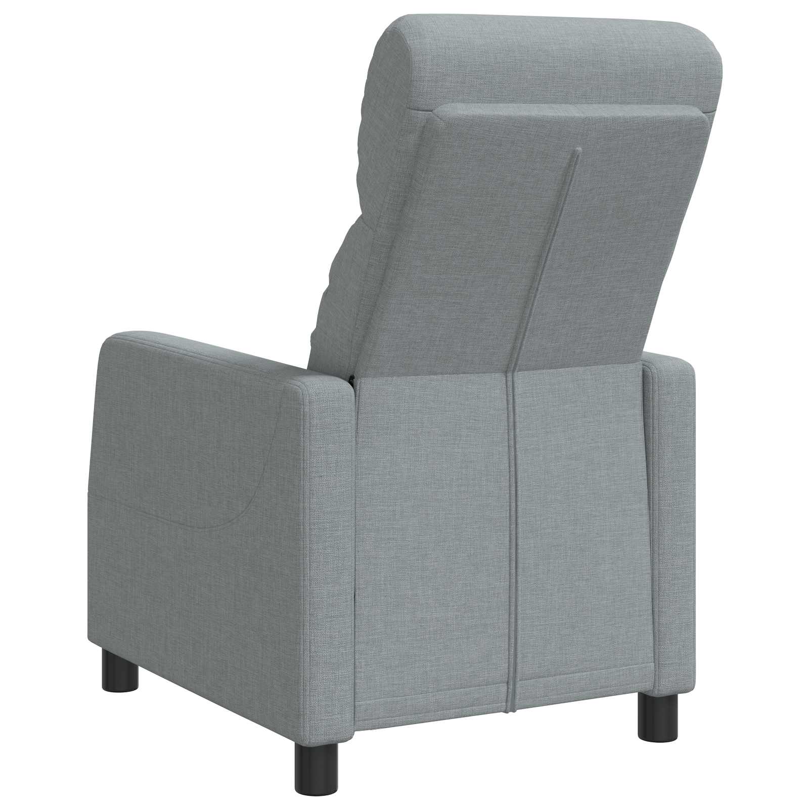 vidaXL Fotel recliner jasnoszary tkanina