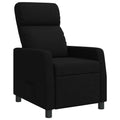 vidaXL Fotel recliner Czarny tkanina