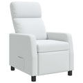 vidaXL Fotel recliner Biały tkanina