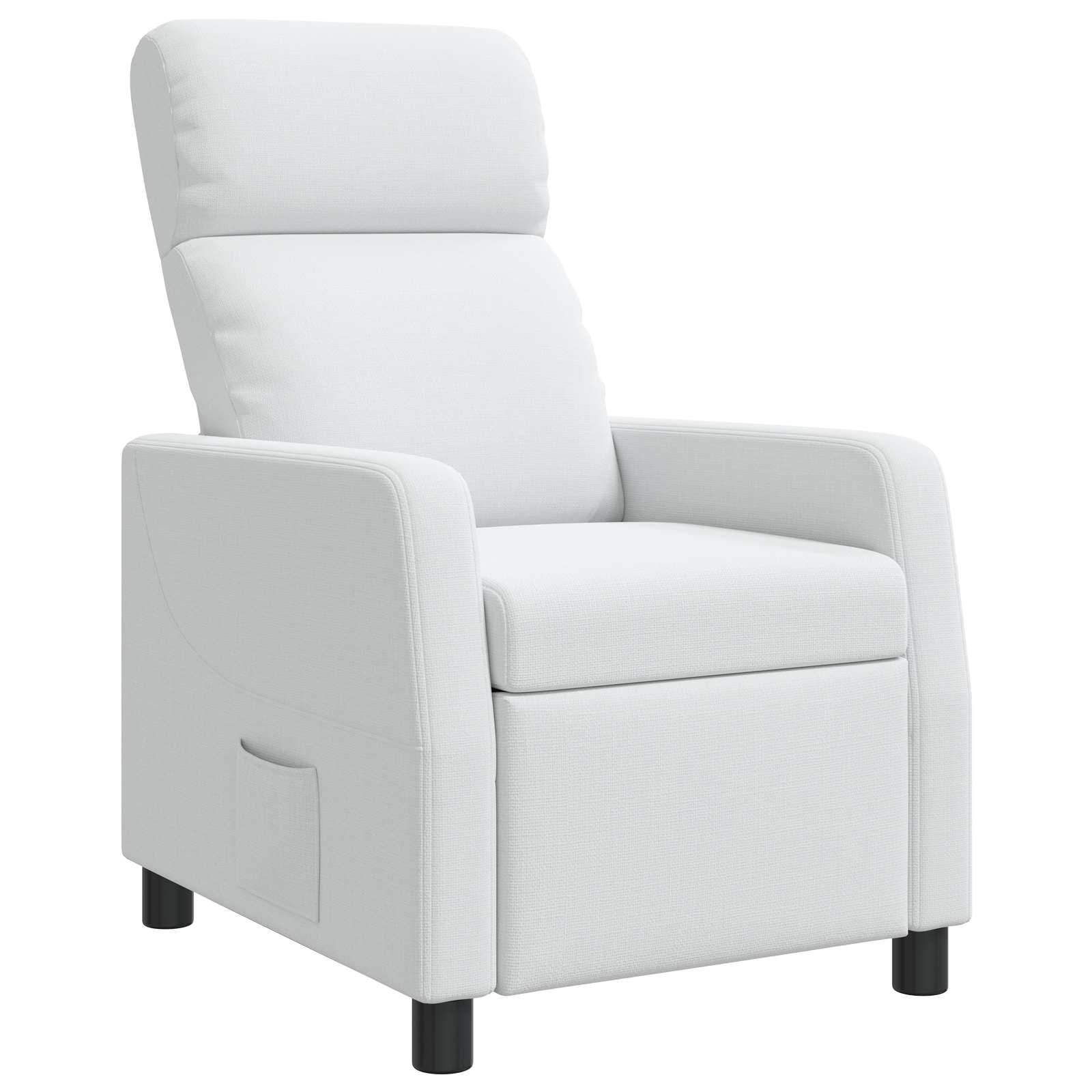 vidaXL Fotel recliner Biały tkanina