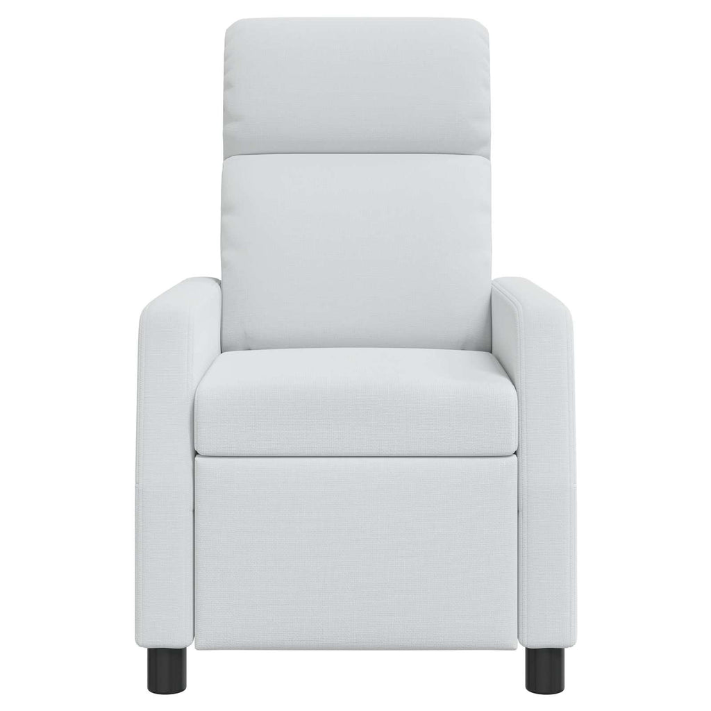 vidaXL Fotel recliner Biały tkanina