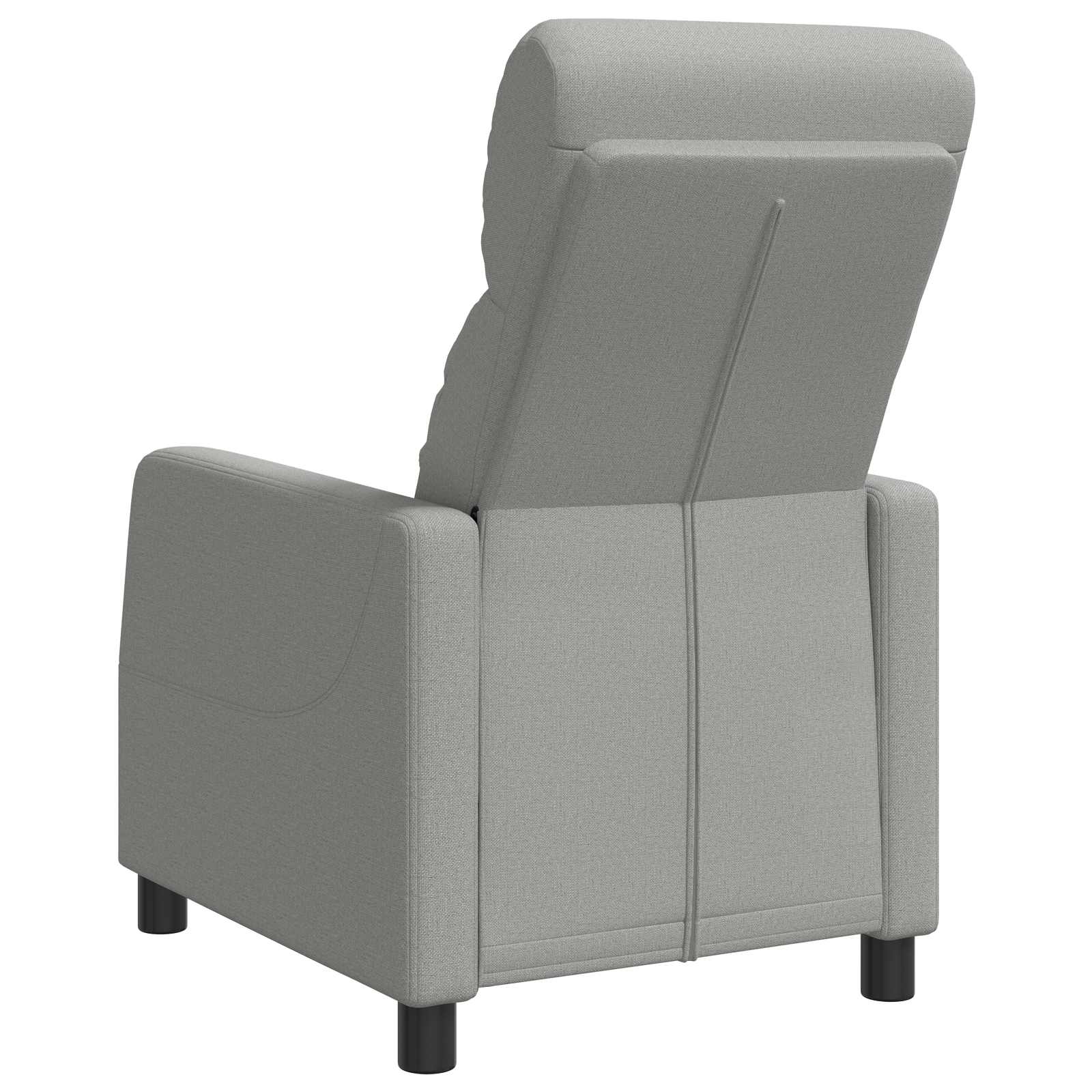 vidaXL Fotel recliner Szary chmur tkanina