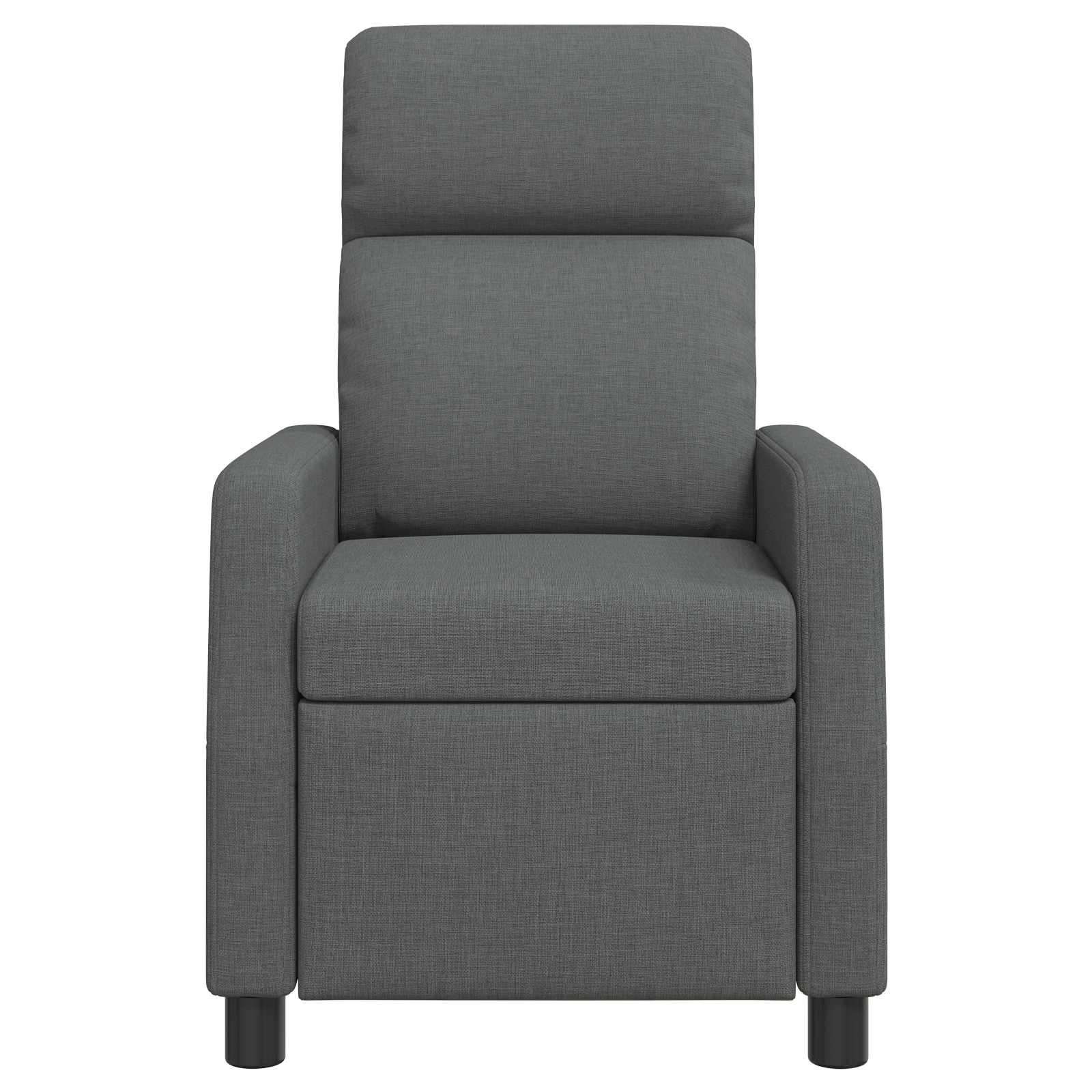 vidaXL Fotel masujący ciemnoszary tkanina