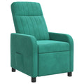 vidaXL Fotel recliner Turkusowy Welur