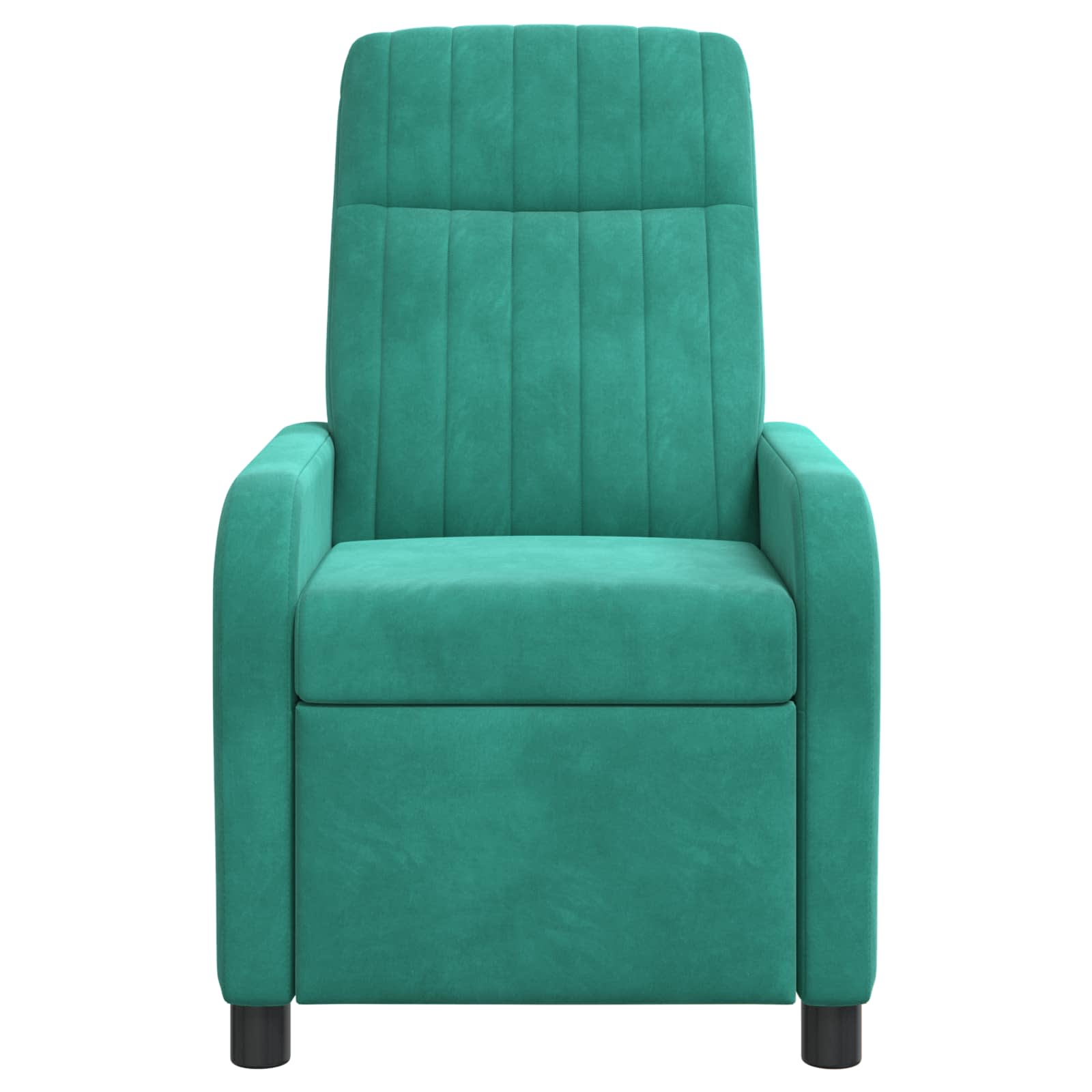 vidaXL Fotel recliner Turkusowy Welur