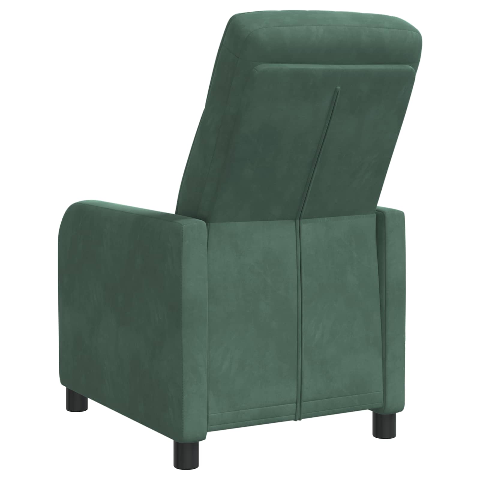 vidaXL Fotel recliner Zielony morski Welur