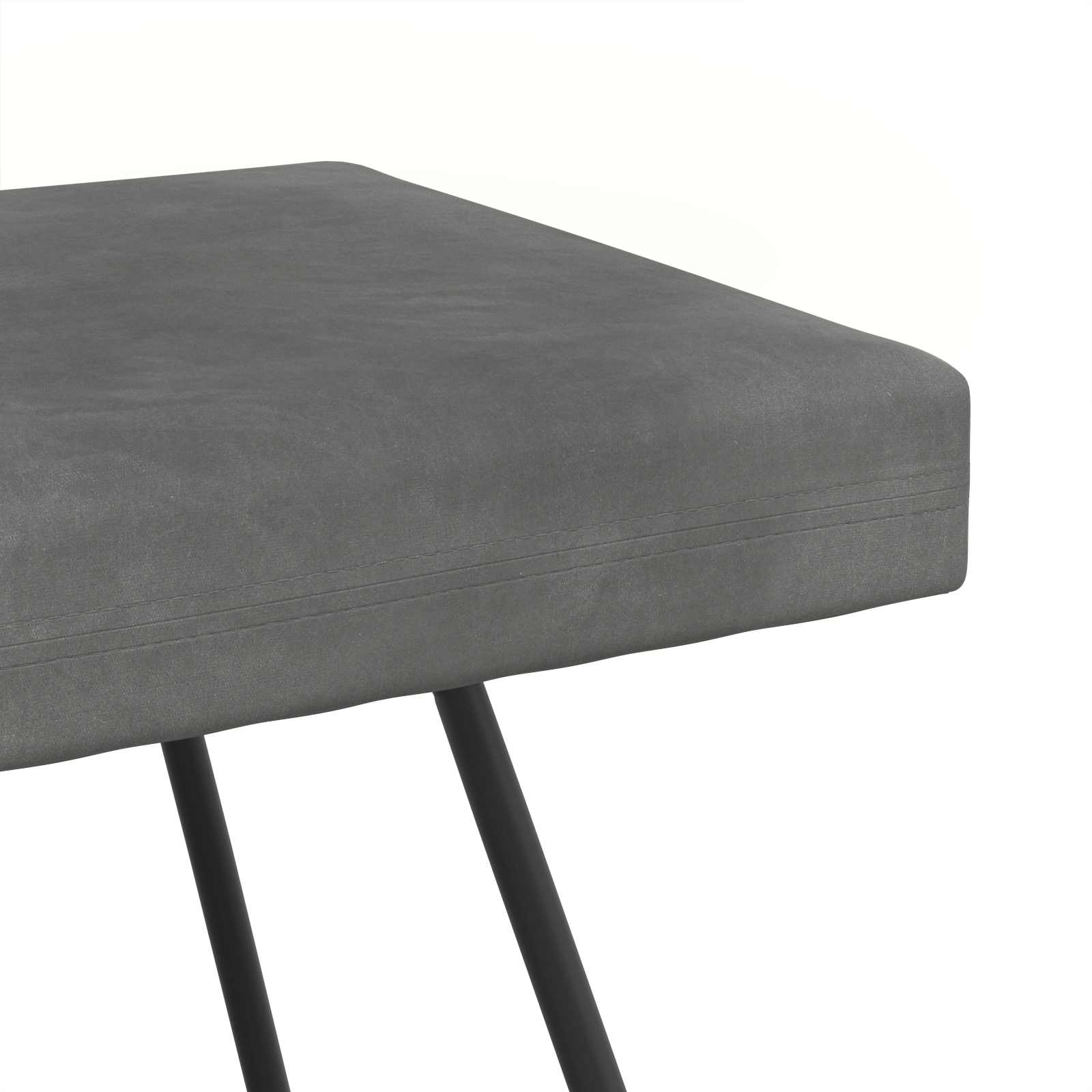 vidaXL ławka ciemnoszary 80 x 40 x 45 cm Welur