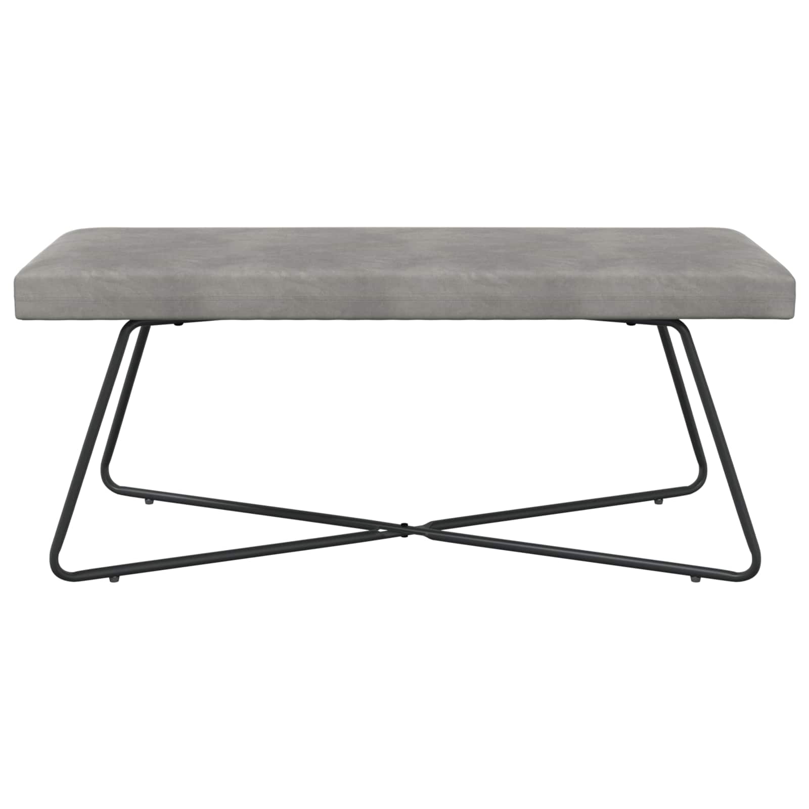 vidaXL ławka jasnoszary 110 x 40 x 45 cm Welur