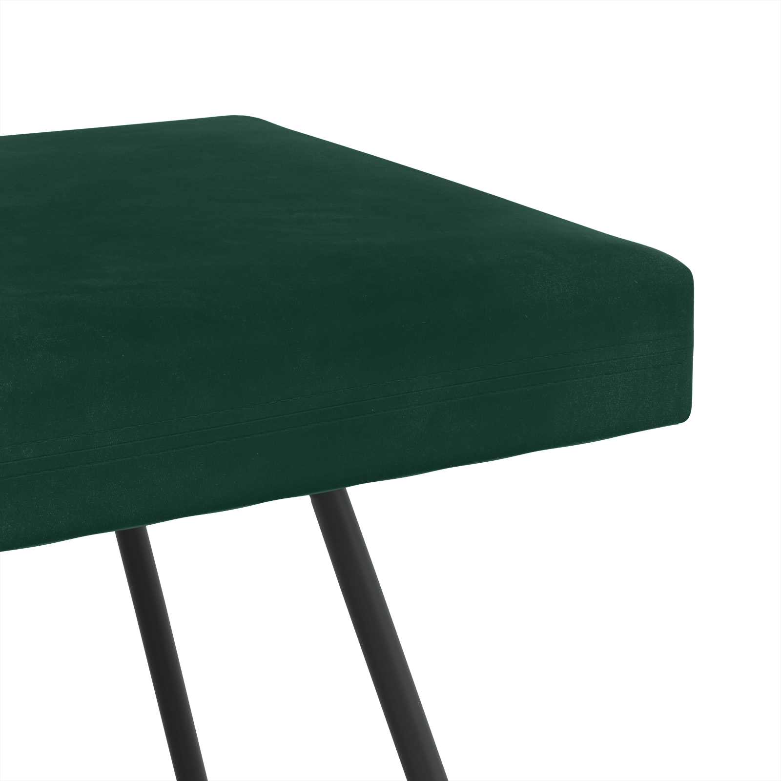 vidaXL ławka Ciemnozielony 110 x 40 x 45 cm Welur