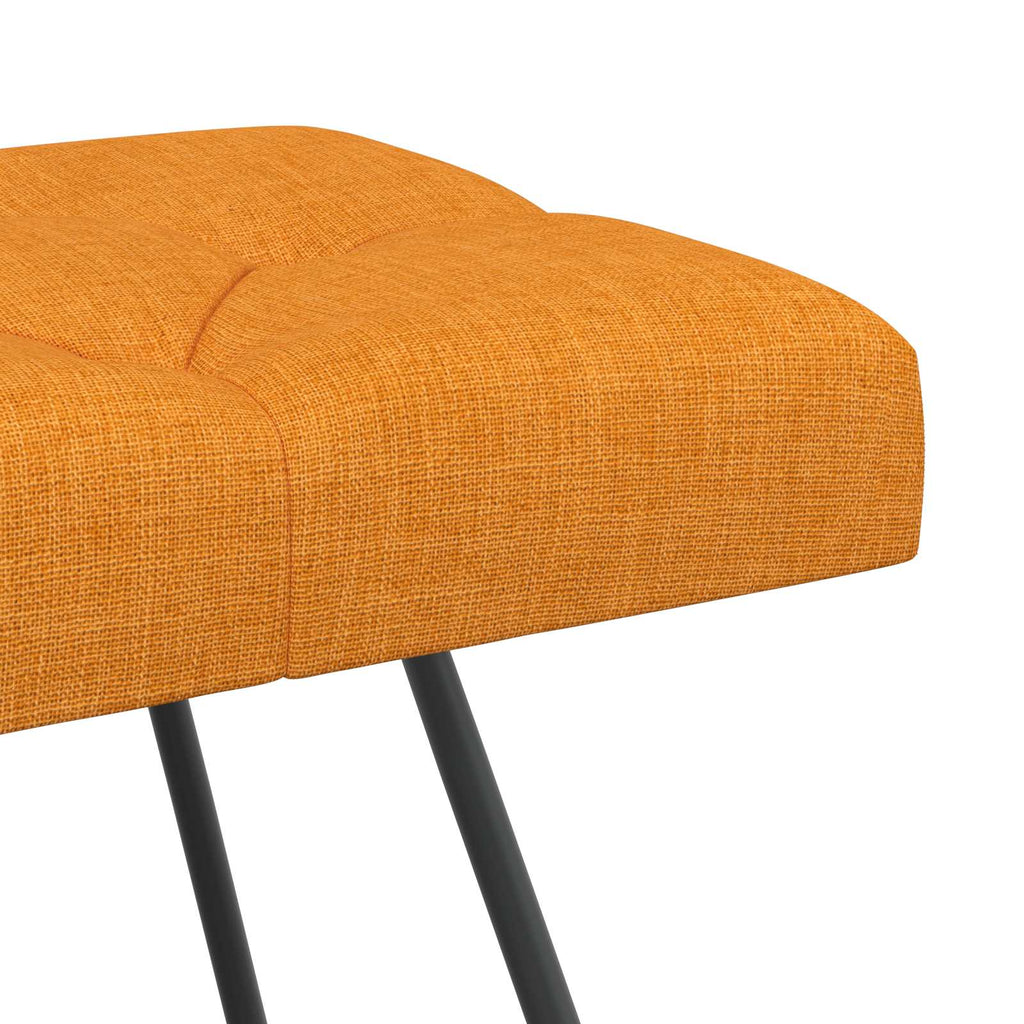 vidaXL Ławka z guzikami Ciemny Żółty 110 x 40 x 46 cm tkanina