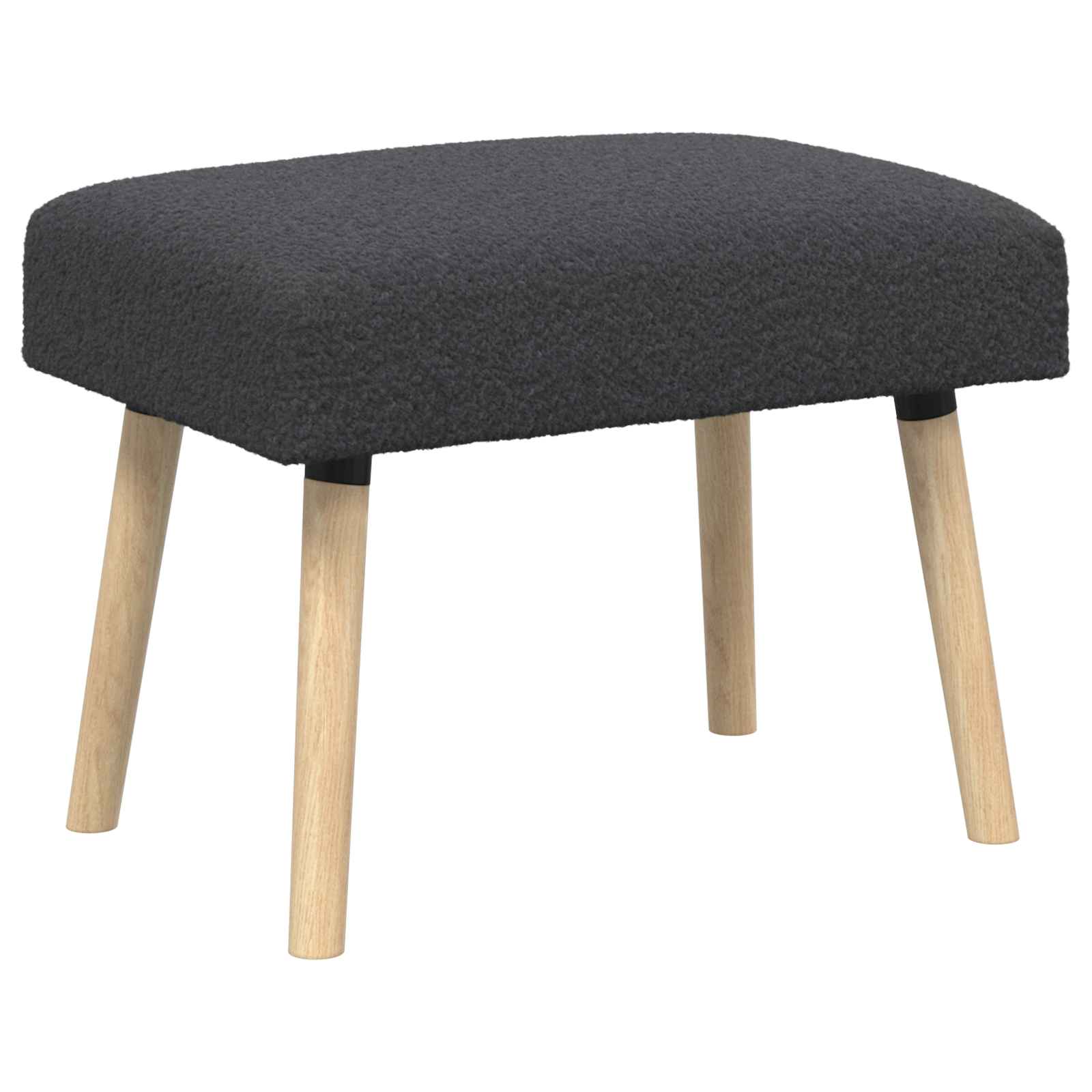 vidaXL ławka Gładki ciemnoszary 60 x 40 x 45 cm Bouclé